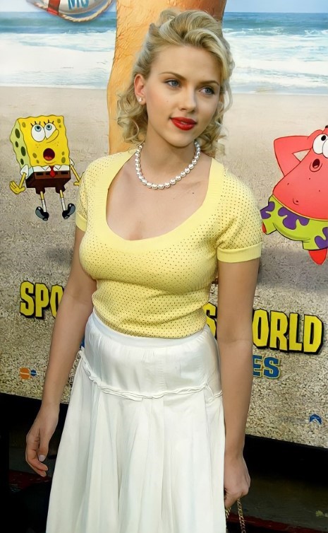 Scarlett Johansson The SpongeBob SquarePants Movie Premiere  nude photo