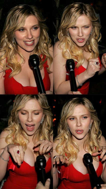 Scarlett Johansson With Her Golden Globes  nude photo