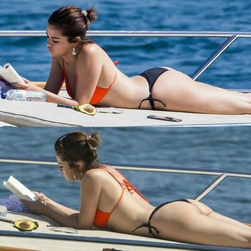 Selena Gomez Bikini Sexy Booty On Yacht  nude photo