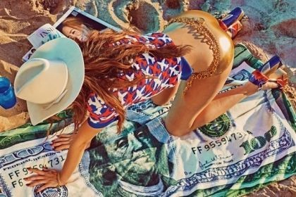 Selena Gomez Druggie Cowgirl Bikini Photo Shoot  nude photo