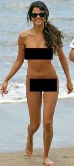 Selena Gomez Naked Beach  nude photo