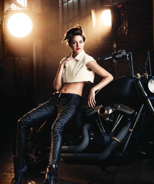 Shailene Woodley Biker Girl  nude photo