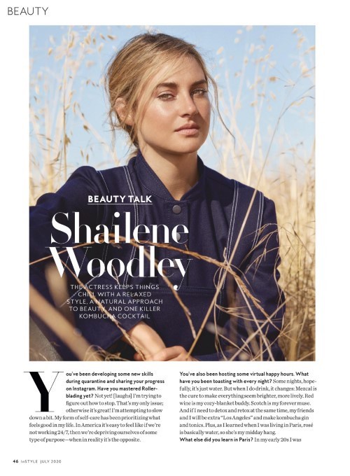 Shailene Woodley For InStyle US July 2020  nude photo