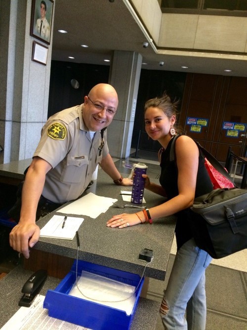 Shailene Woodley Shai With A Fan  nude photo