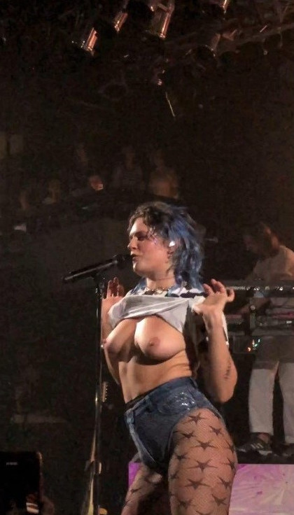 Tove Lo Topless On Stage  nude photo