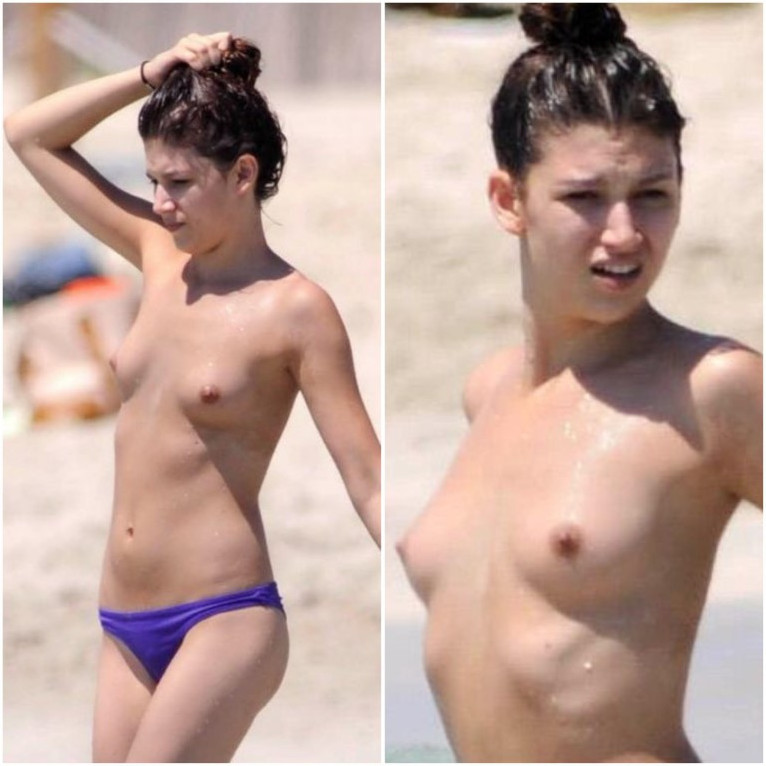 Ursula Corbero Topless On Beach Spanish Celebrity  nude photo