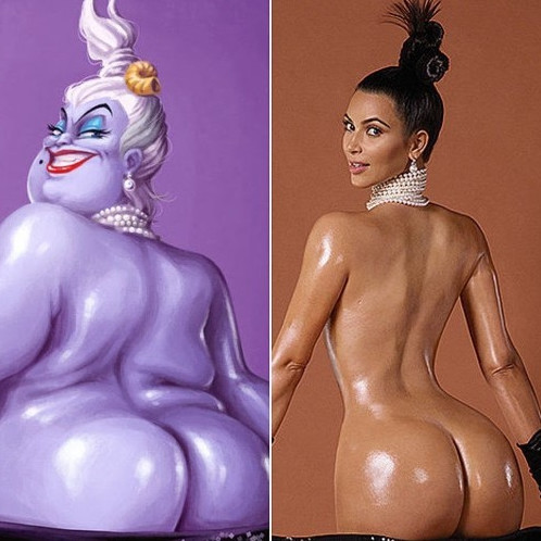 Ursula Kim Kardashian Butt  nude photo