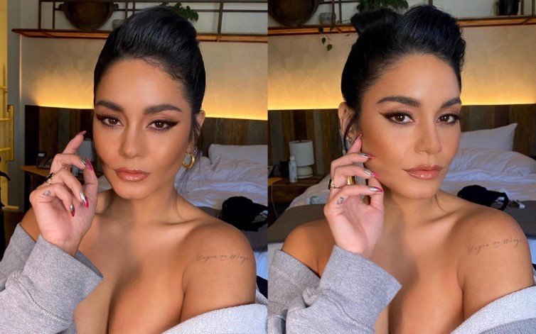 Vanessa Hudgens Beauty In A Robe  nude photo