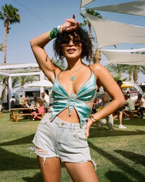 Vanessa Hudgens Butterfly Top At Coachella 3  nude photo