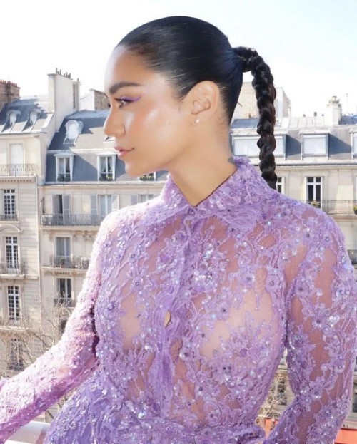 Vanessa Hudgens Pretty In Purple In Paris 3  nude photo