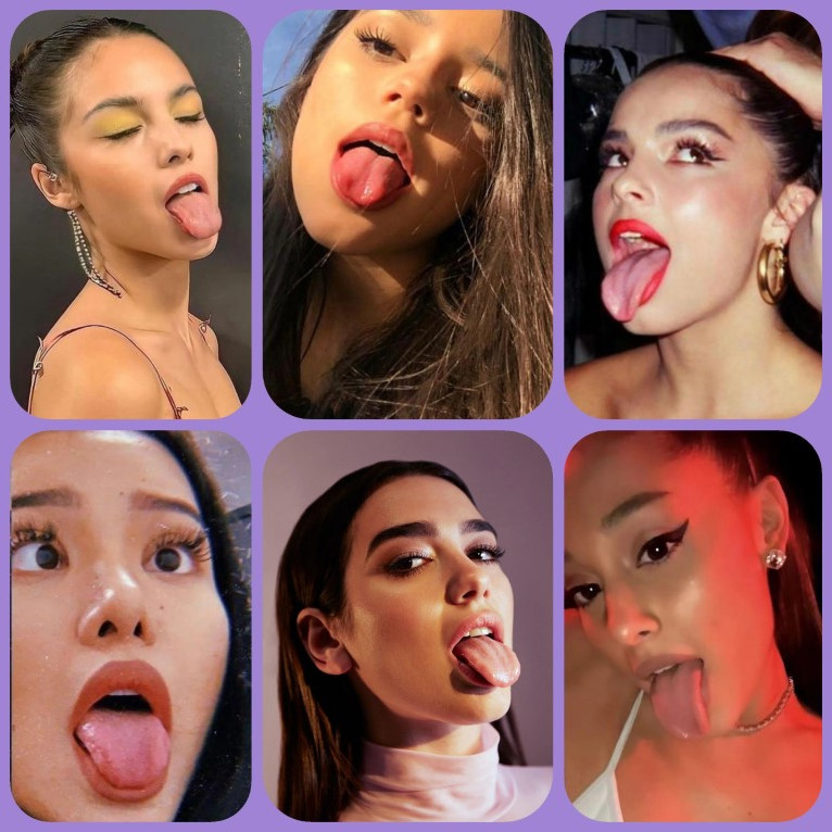 Which Tongue Are You Covering Addison Rae, Jenna Ortega, Olivia Rodrigo, Ariana Grande, Dua Lipa Or Bella Poarch  nude photo