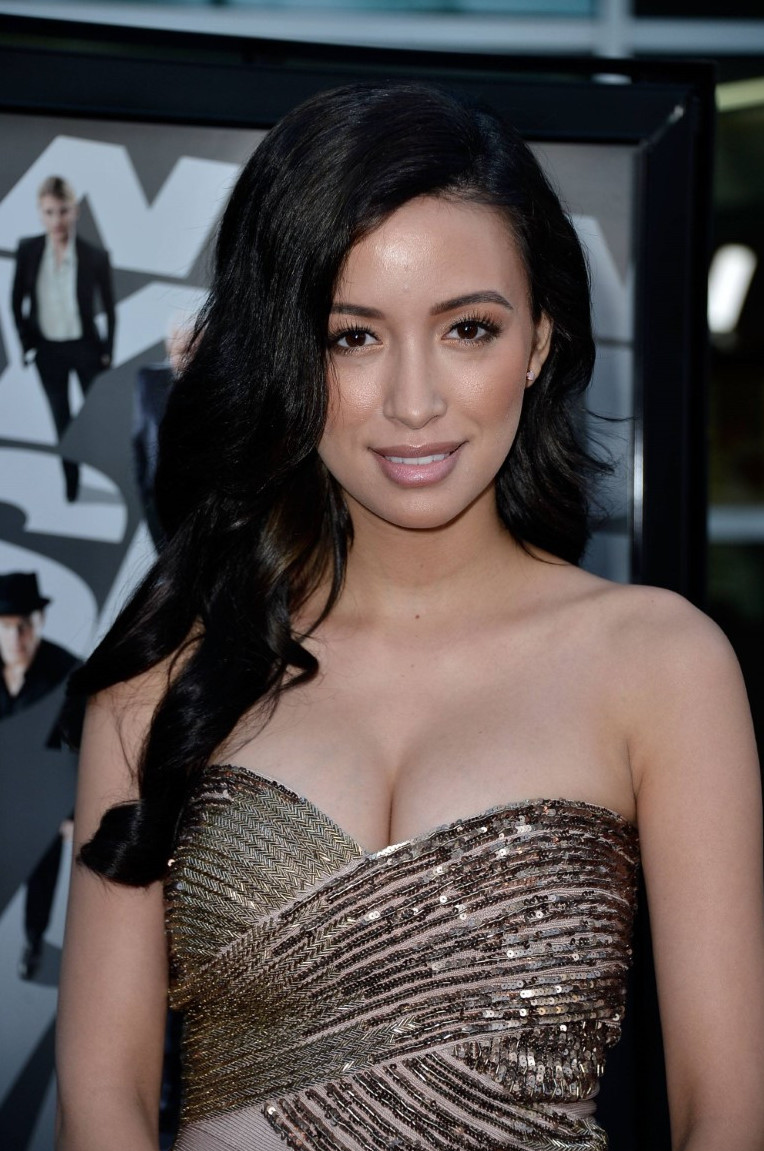 Actress Huge Boobs Cleavage In Dress Christian Serratos  nude photo