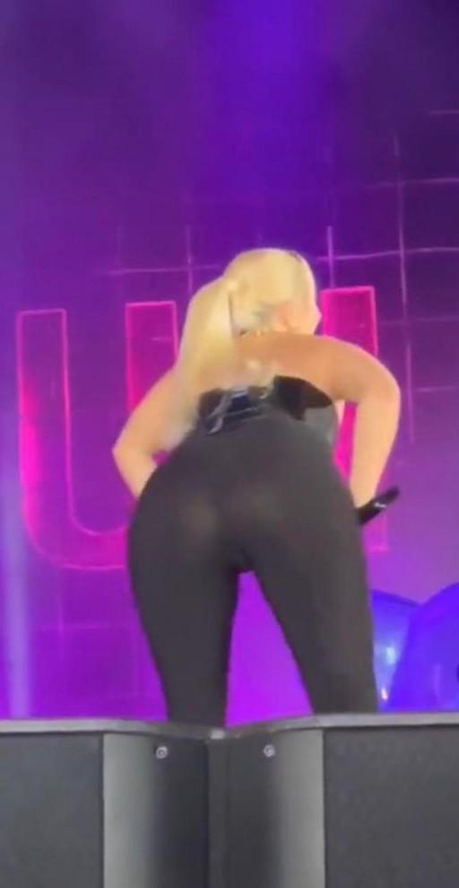 Anne Marie Perfect Butt Tight Leggings  nude photo
