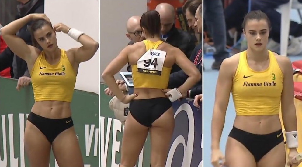 Athlete Sonia Malavisi Pole Vaulter  nude photo