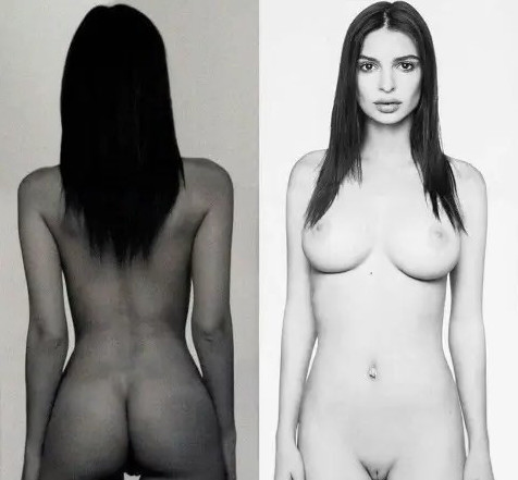 Emily Ratajkowski Front And Back NSFW  nude photo