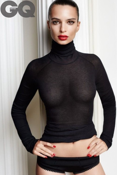 Emily Ratajkowski See Through Topless Sexy Boobs  nude photo
