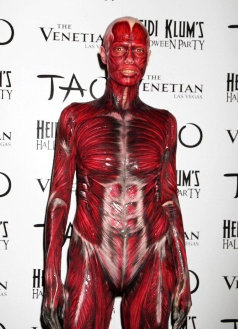Heidi Klum Body Paint Halloween  nude photo