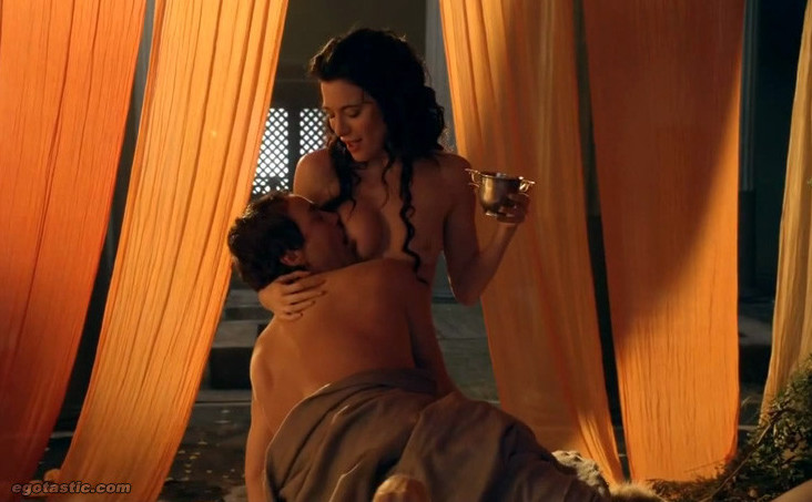 Jaime Murray Naked Boobs Spartacus  nude photo