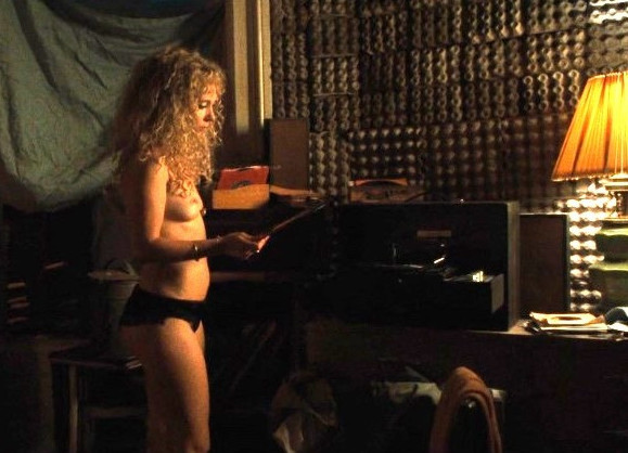 Juno Temple Nude Topless In Vinyl  nude photo
