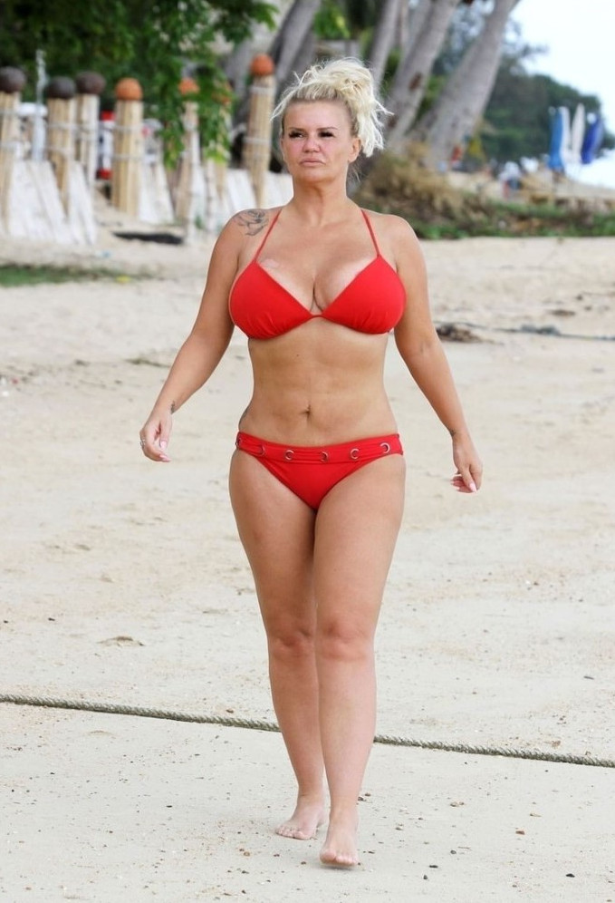 Kerry Katona Hot In Red Bikini  nude photo