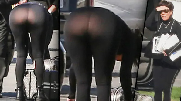 Kris Jenner Big Booty Tight Leggings  nude photo