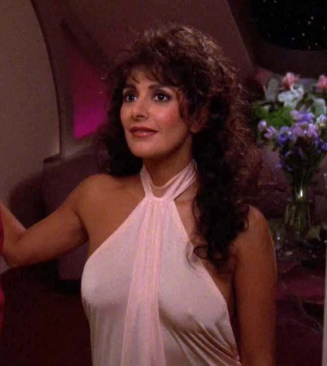 Marina Sirtis Nipples See Through Scene From Star Trek  nude photo