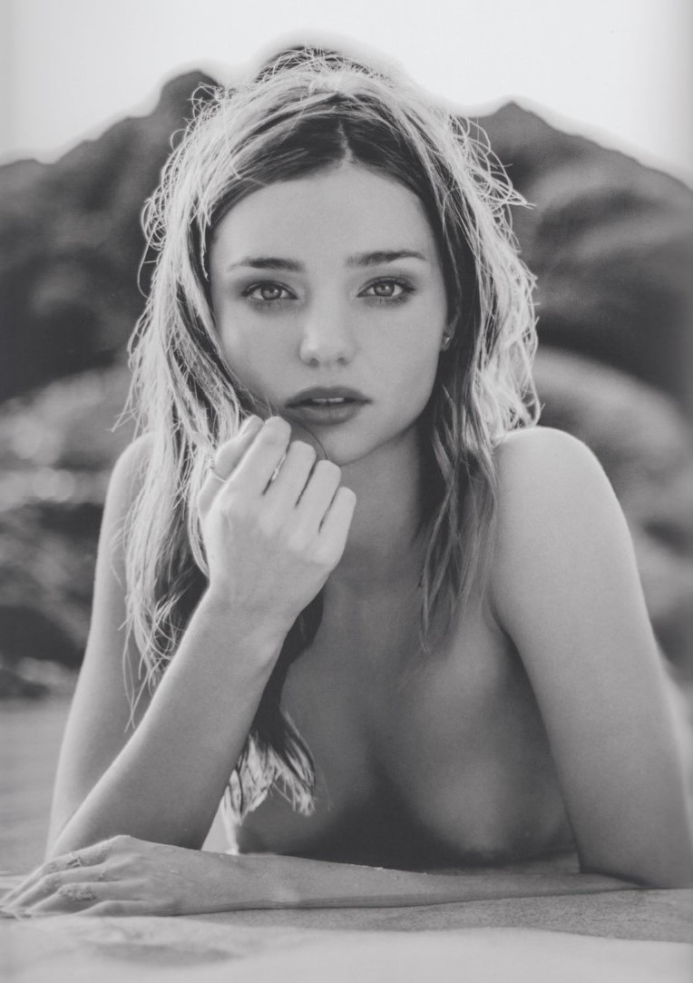 Miranda Kerr Posing Braless With Sexy Boobs  nude photo