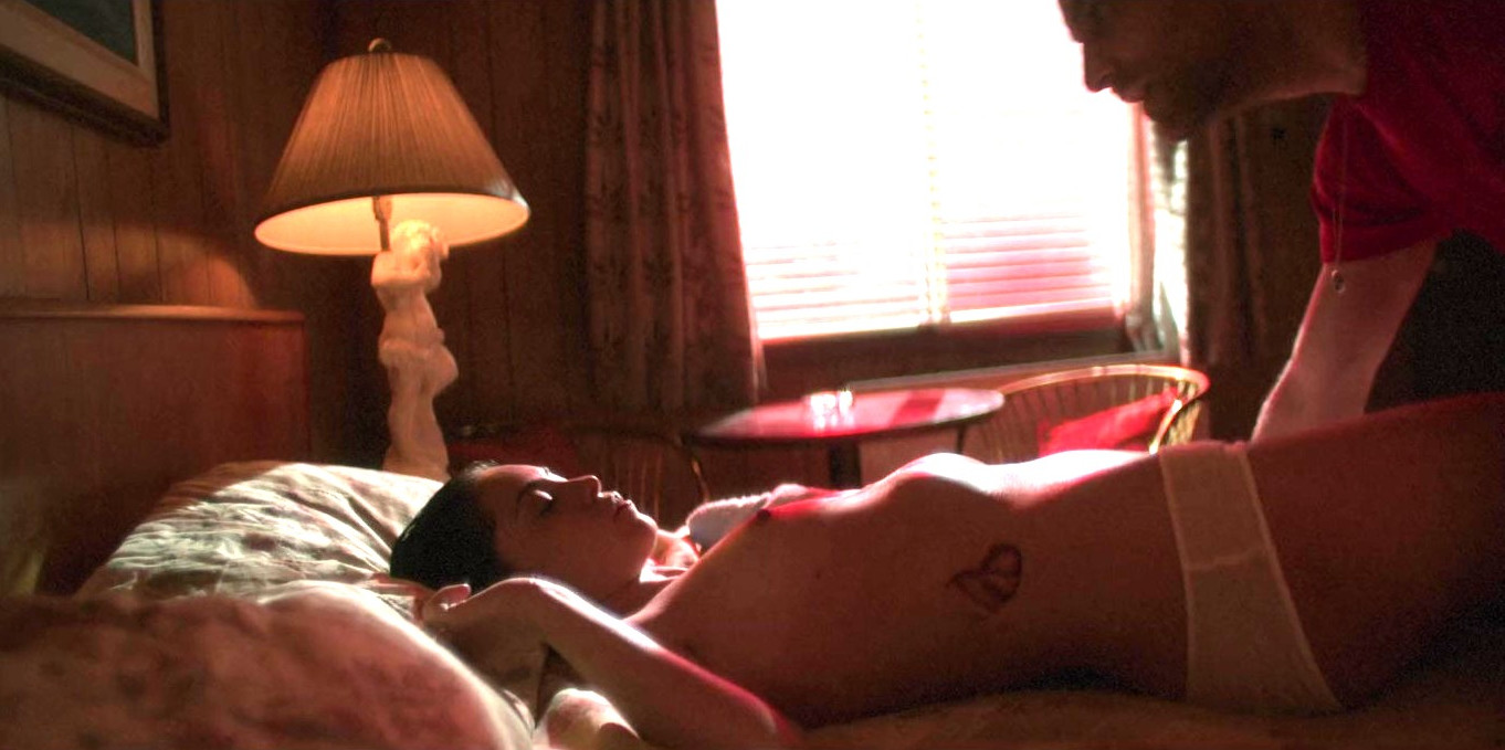 Rosa Salazar Sexy Naked Boobs On Bed  nude photo