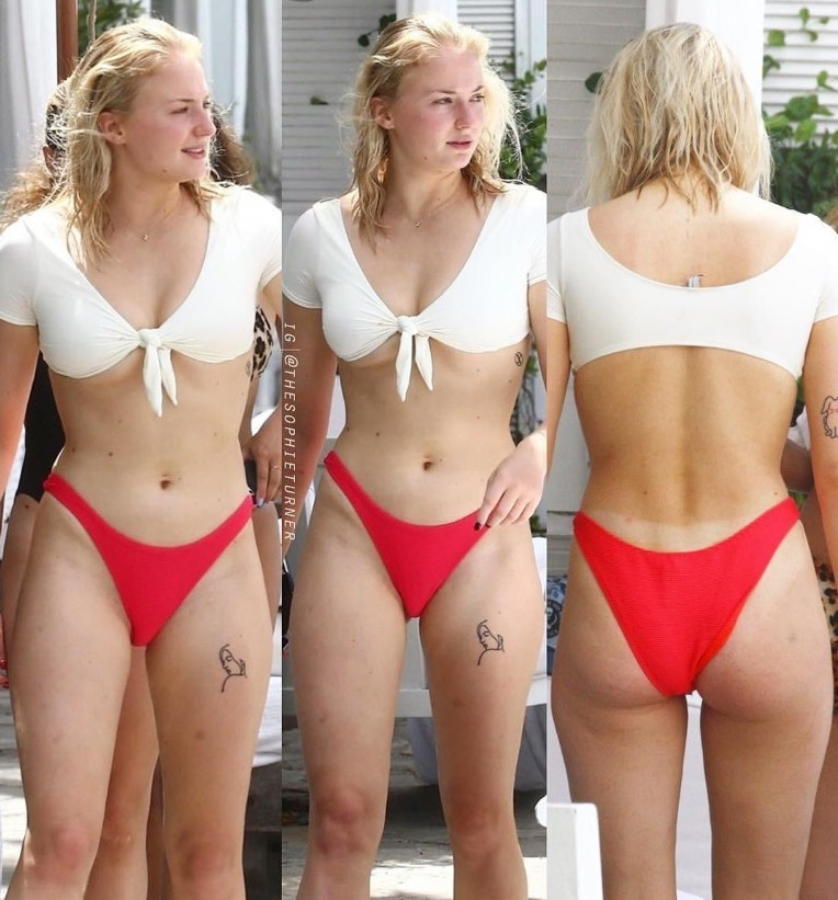 Sophie Turner Bikini Sexy Body  nude photo