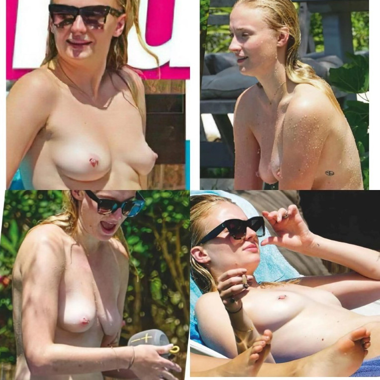 Sophie Turner Nude Sexy Tits Leaked Images  nude photo