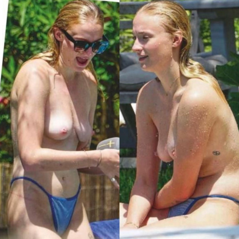 Sophie Turner Nude Tits Leaked Topless  nude photo