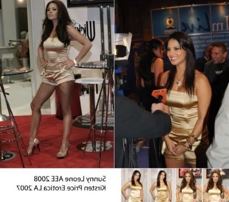 Sunny Leone Kirsten Price Wearing The Same Outfit A Year Apart  nude photo
