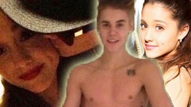 Ariana Grande And Justin Bieber Kissing  nude photo