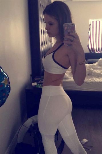 Bella Thorne Nude Yoga Pants Tits Ass  nude photo
