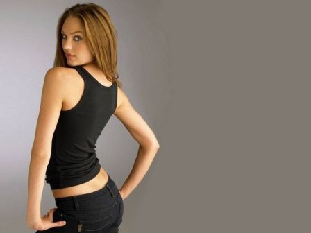 Candice Swanepoel In Black Dress  nude photo