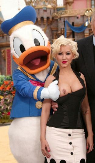 Christina Aguilera Donald Duck  nude photo