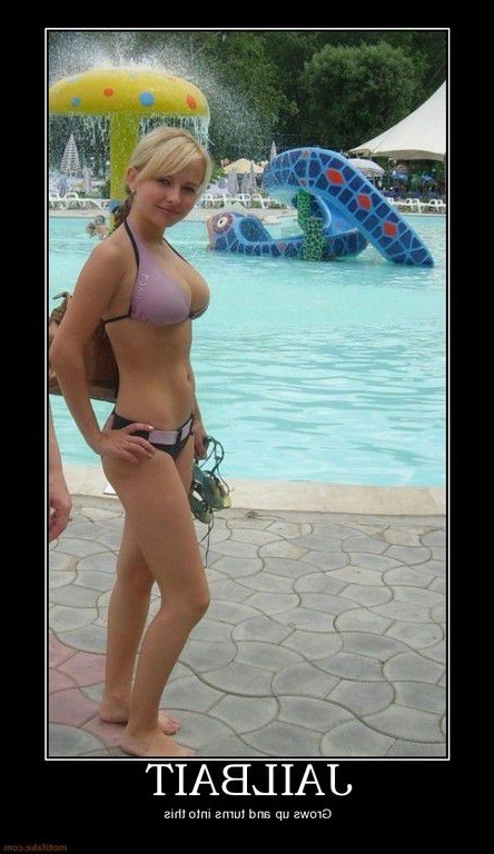 Hot Blonde Teens At Water Park  nude photo