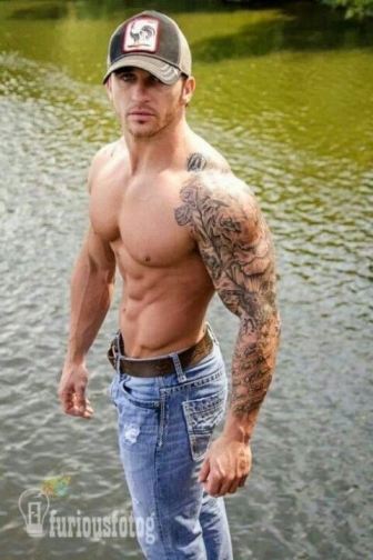 Hot Cowboy Model Gary Taylor Fitness  nude photo