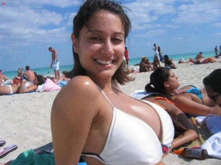 Indian Big Boobs At Beach  nude photo