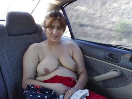 Inside Car Nude Arab Aunties  nude photo