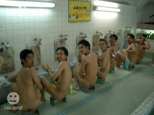 Japanese Boys Locker Room Showers  nude photo