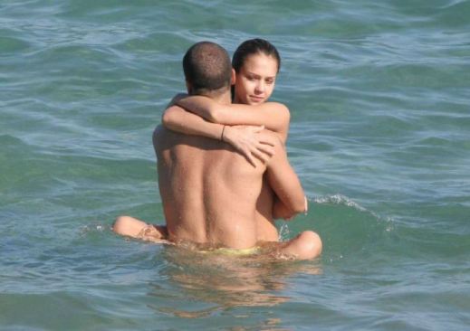 Jessica Alba Beach Sex  nude photo
