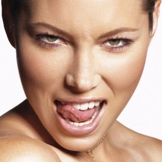 Jessica Biel Tongue  nude photo