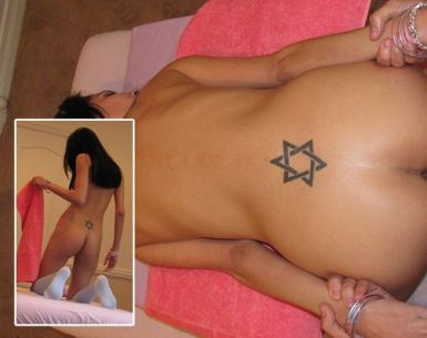 Jewish Porn Star Tramp Stamp  nude photo