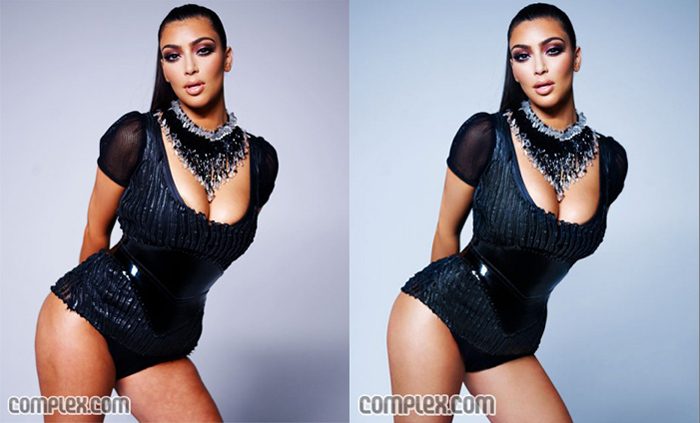 Kim Kardashian Photoshop Before And After  nude photo