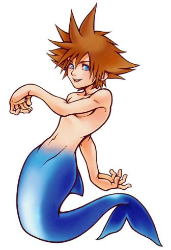 Kingdom Hearts Sora Merman  nude photo