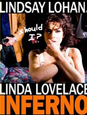 Lindsay Lohan Linda Lovelace  nude photo