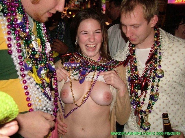 Mardi Gras Flashing  nude photo