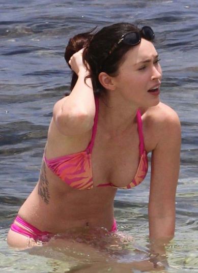 Megan Fox Pink Bikini  nude photo