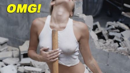 Miley Cyrus Wrecking Ball Nipple  nude photo